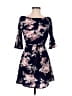 Unbranded 100% Polyester Floral Blue Casual Dress Size M - photo 1