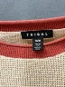 Tribal 100% Cotton Color Block Tan Pullover Sweater Size M - photo 7