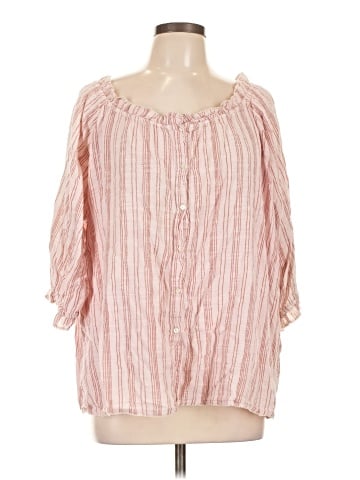 The Great. 3/4 Sleeve Blouse (view 1)