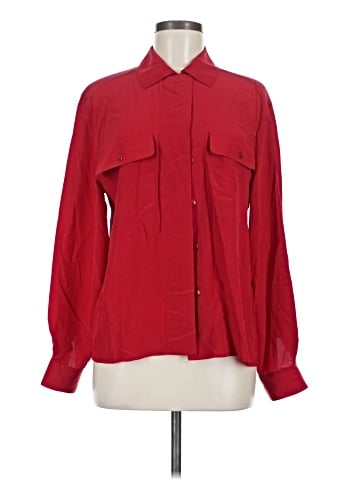 Jones New York Long Sleeve Silk Top (view 1)