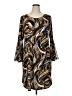 JBS Print Brown Casual Dress Size 1X - photo 1