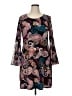 MSK Paisley Black Casual Dress Size XL - photo 1