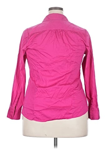 Lane Bryant 3/4 Sleeve Button-Down Shirt (view 2)