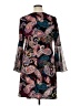 MSK Paisley Black Casual Dress Size XL - photo 2