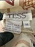 Tess 100% Silk Print Tan Long Sleeve Silk Top Size 14 - photo 7
