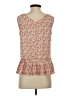 CATHERINE Catherine Malandrino 100% Polyester Orange Sleeveless Blouse Size S - photo 2