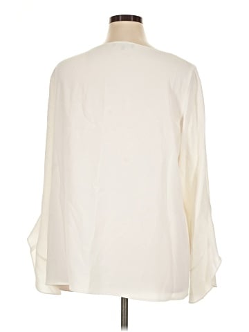 Lafayette 148 New York Long Sleeve Blouse (view 2)