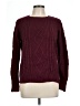 St. John's Bay 100% Acrylic Solid Burgundy Pullover Sweater Size L (petite) - photo 1