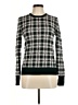 Equipment 100% Wool Plaid Black Wool Pullover Sweater Size M - photo 1