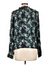Cloth & Stone 100% Rayon Teal Long Sleeve Blouse Size L - photo 2
