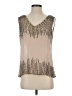 Parker Silver Sleeveless Blouse Size S - photo 1
