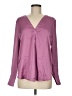 Ann Taylor 100% Polyester Purple Long Sleeve Blouse Size M - photo 1