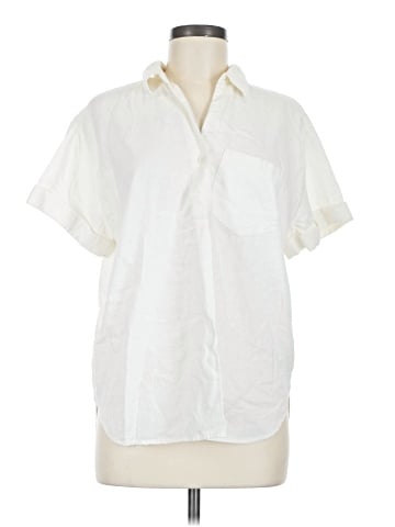 Madewell Linen-Blend Swenson Popover Shirt (view 1)