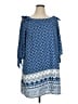 Bebop 100% Polyester Paisley Blue Casual Dress Size 1X - photo 1