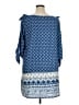 Bebop 100% Polyester Paisley Blue Casual Dress Size 1X - photo 2