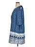 Bebop 100% Polyester Paisley Blue Casual Dress Size 1X - photo 5