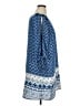 Bebop 100% Polyester Paisley Blue Casual Dress Size 1X - photo 4