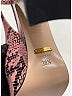 Gucci Animal Print Pink Python Print Platform Slingback Pumps Size EU (IT) 38 1/2 / US 8 1/2 - photo 4