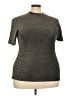 Assorted Brands Metallic Gray Short Sleeve Top Size XXL - photo 1