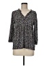 wonderly Gray 3/4 Sleeve Blouse Size M - photo 1