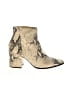 Steve Madden Animal Print Gold Ankle Boots Size 9 - photo 1