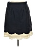 Floreat Solid Black Casual Skirt Size 6 - photo 1