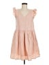 Listicle Solid Pink Casual Dress Size M - photo 1