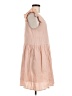 Listicle Solid Pink Casual Dress Size M - photo 4