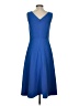 Ann Taylor Solid Blue Cocktail Dress Size 2 - photo 2