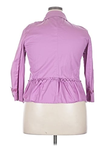 Talbots 3/4 Sleeve Button-Down Shirt (view 2)