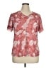 Reel Legends Tropical Red Short Sleeve Blouse Size XL - photo 1