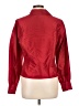 Tess 100% Silk Red Long Sleeve Silk Top Size 12 - photo 2