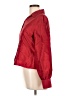 Tess 100% Silk Red Long Sleeve Silk Top Size 12 - photo 5