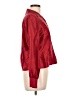 Tess 100% Silk Red Long Sleeve Silk Top Size 12 - photo 4