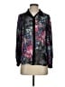 LC Lauren Conrad 100% Polyester Floral Black Long Sleeve Blouse Size XS - photo 1
