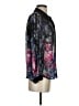 LC Lauren Conrad 100% Polyester Floral Black Long Sleeve Blouse Size XS - photo 4