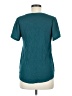 Ann Taylor LOFT 100% Polyester Teal Short Sleeve Blouse Size M - photo 2