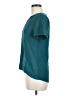 Ann Taylor LOFT 100% Polyester Teal Short Sleeve Blouse Size M - photo 5