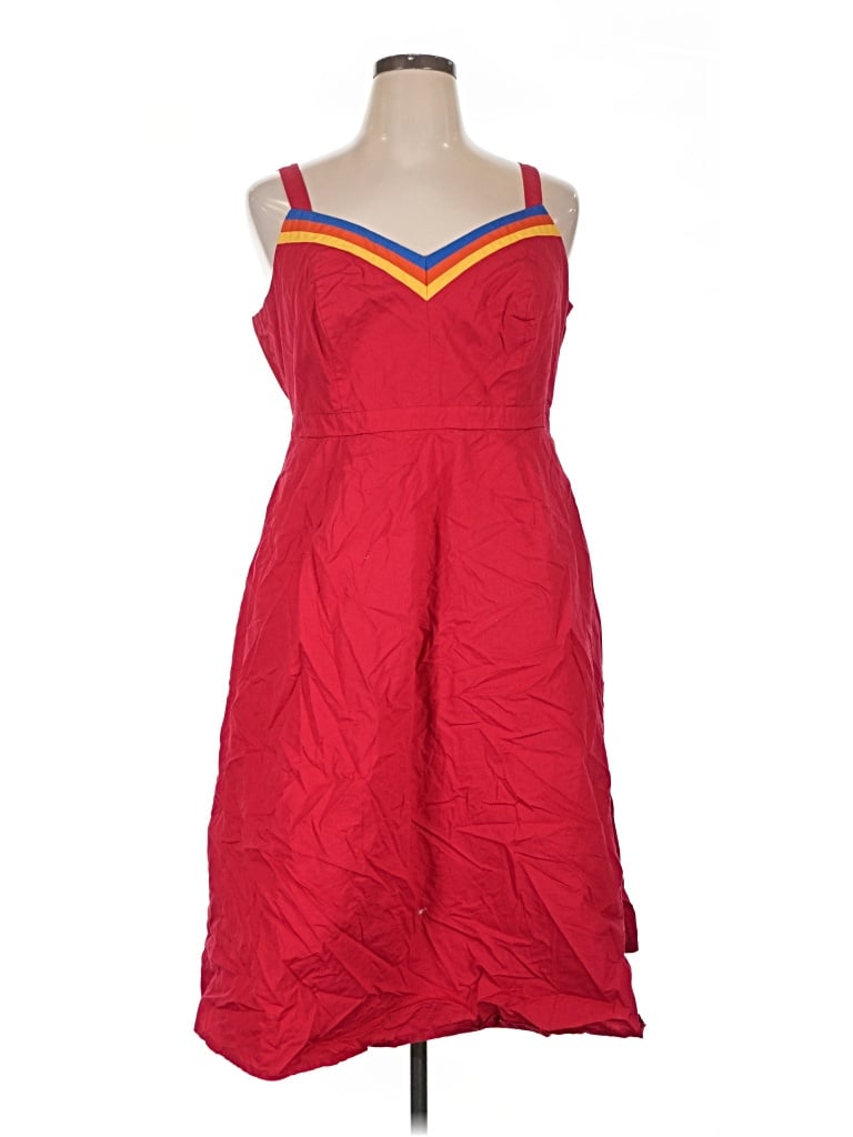 Pre-owned Modcloth Cocktail Dress In Red