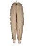 Zara 100% Polyester Solid Tan Cargo Pants Size M - photo 1