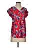 Express Red Short Sleeve Blouse Size S - photo 1