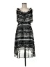 En Focus Studio Print Black Casual Dress Size 6 - photo 1