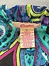 Candie's 100% Polyester Paisley Teal Short Sleeve Blouse Size L - photo 7