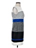 Sandra Darren Houndstooth Blue Cocktail Dress Size 4 - photo 4