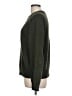 Ann Taylor LOFT 100% Cotton Solid Green Pullover Sweater Size L - photo 5