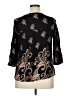 Koret 100% Rayon Black 3/4 Sleeve Blouse Size 14 (petite) - photo 2