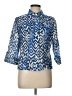 Ruby Rd. Blue 3/4 Sleeve Blouse Size 10 - photo 1