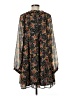 Ann Taylor LOFT 100% Polyester Floral Black Casual Dress Size M - photo 2