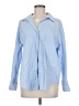 Zara Blue Long Sleeve Blouse Size M - photo 1
