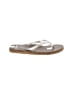 Sanuk Silver Flip Flops Size 6 - photo 1